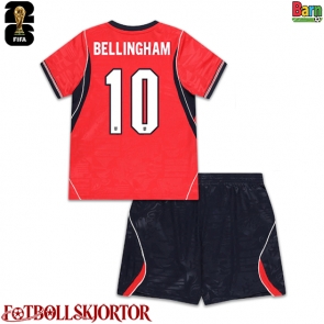 England Jude Bellingham #10 Borta Kläder Barn VM 2026 Kortärmad (+ Korta byxor)